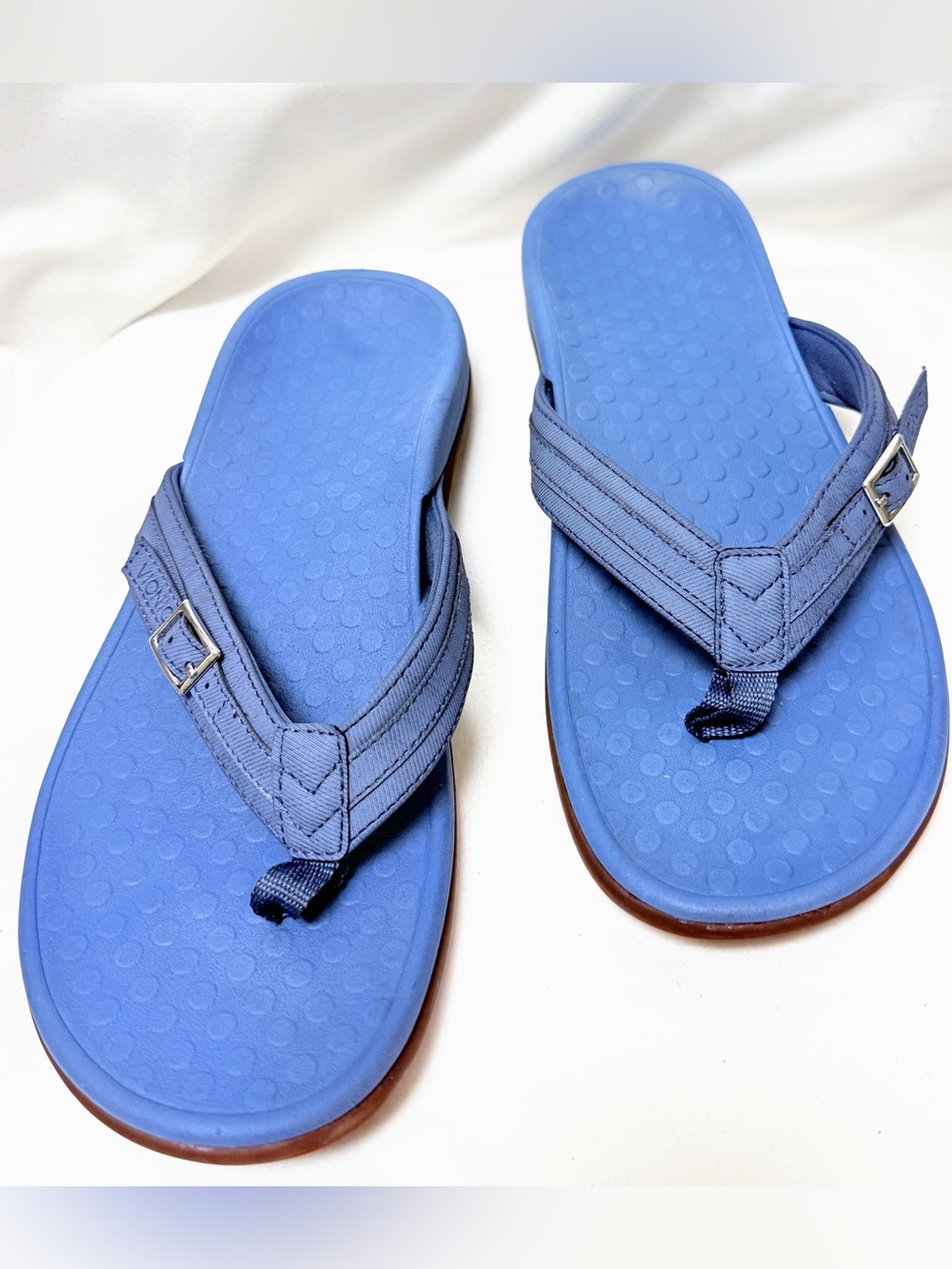 Vionic Patty Blue Orthotic Arch Support Sandals Womens Size 8